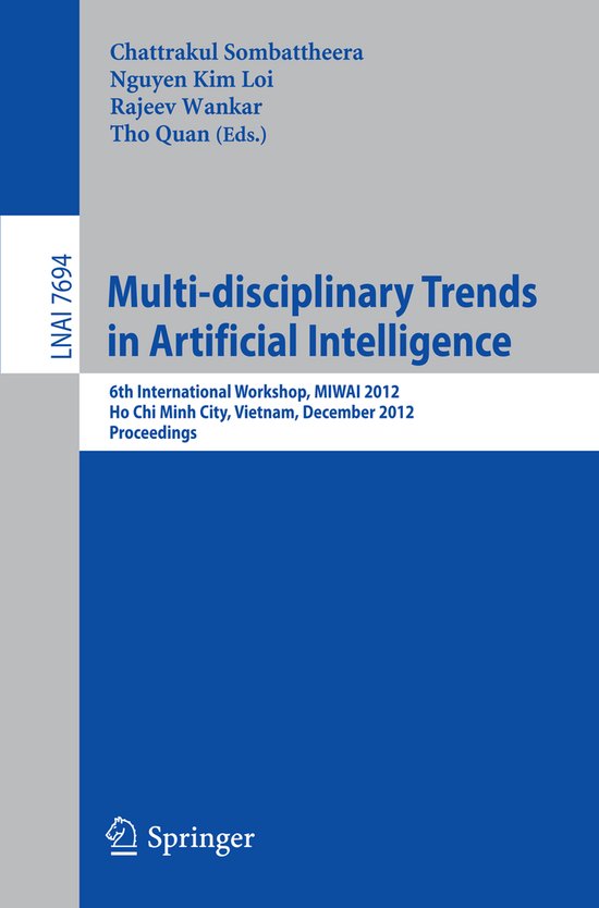 Multi-disciplinary Trends in Artificial Intelligence - cover