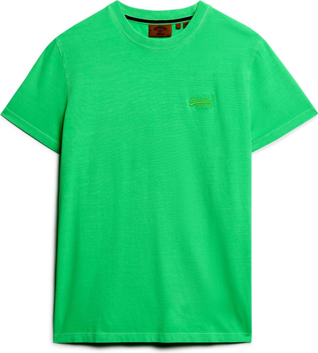 Superdry ESSENTIAL LOGO EMB NEON TEE Heren T-shirt Groen