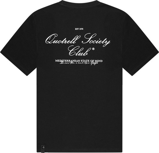 Quotrell - SOCIETY CLUB T-SHIRT - BLACK/WHITE - XL