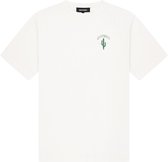 Quotrell - CACTUS T-SHIRT - OFF WHITE/GREEN - M