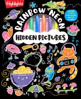 Highlights Hidden Pictures Puzzles to Highlight Activity Books- Rainbow Neon Hidden Pictures