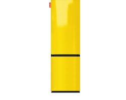 NUNKI LARGECOMBINF-FYEL Combi Bottom Koelkast, D, 182+71l, Lucid Yellow Gloss Front