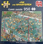 Jan Van Haasteren comic Puzzle Hockey Kampioenschappen champignons 950 stukjes jumbo puzzel