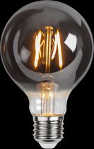 Ampoule globe G80 - E27 - 1.8W - Blanc Super Chaud <2200K - Filament - Verre fumé