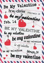 Valentijnskaart - Valentijn, Liefde, Huwelijk - Leuke Post - V15 - Ansichtkaart - Be My Valentine