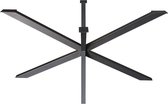 Zwarte stalen matrix tafelpoot hoogte 72 cm en breedte 140 cm (koker 4 x 6)
