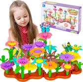 speelgoed voor meisjes vanaf 3 jaar, speelgoed voor de bouw van bloementuinen,90 stuks bloementuin kit voor kinderen