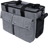 Wouapy - Draagtas - Transportzak "Baroudeur" - Kleur: Grijs - Afmetingen: 40x21x30 cm