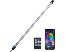Aquariumverlichting met Controller en Bluetooth - LED Verlichting voor Aquarium - Daglichtsimulatie - Maanlichteffecten - Kleurverloopopties - Waterbestendig - Energiezuinig - 20 Watt - 47 cm - Aquarium Accessoires