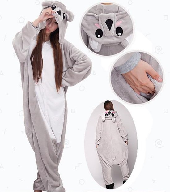 Koala onesie taille M - Animaux - Vêtements d'habillage Adultes - femmes - hommes - enfants - Costume maison