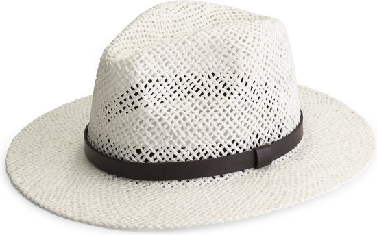MGO York Hat Unisex - Chapeau d'été femme et homme - Chapeau de soleil - Wit - Taille 57