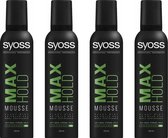 Syoss Mousse - Max Hold - Voordeelverpakking 4 x 250 ml