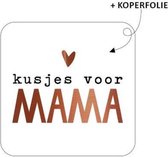 10x Sticker Kusjes voor Mama | Moederdag | Verjaardag | Mam | Moeder | Sluitsticker