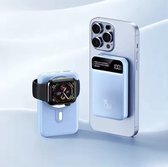 Powerbank Magsafe 10.000 mah - iPhone en Samsung - Draadloos opladen - Quick Charge - Blauw