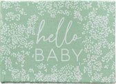 Ginger Ray - Hello Baby stoffen fotoalbum – floral Hello baby - 24 pagina's