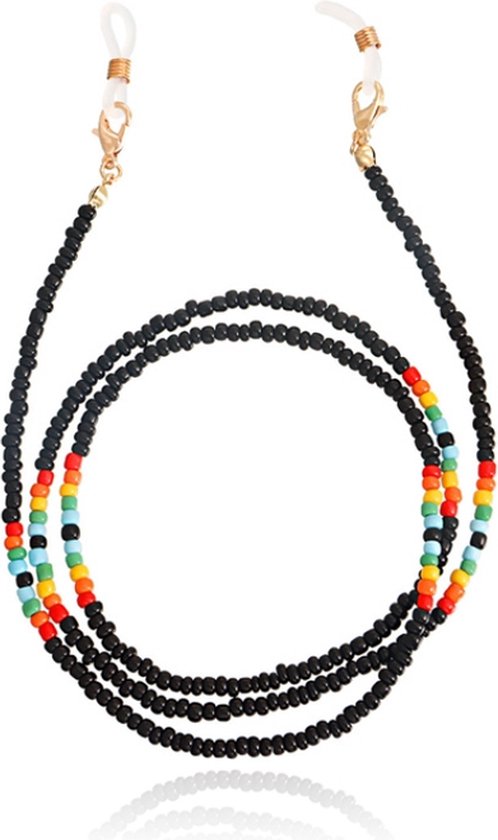 Deja Jewels Zwart Bohemian Koord voor Zonnebril of Leesbril