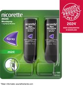 Nicorette Mondspray Freshmint - 2 x 13,2 ml (2 x 150 sprays) 1mg/spray - nicotinevervanger - stoppen met roken
