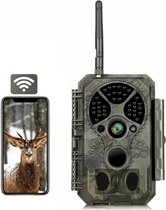 32MP 1296P WiFi Wildlife Camera met Nachtzicht en Bewegingsdetectie, IP66 Waterdicht, 120° Breedhoek en 0.1s Activatietijd voor Achtertuin, Boerderij
