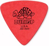Dunlop Tortex Triangle plektrums 0,50 6er Set, rood - Plectrum set