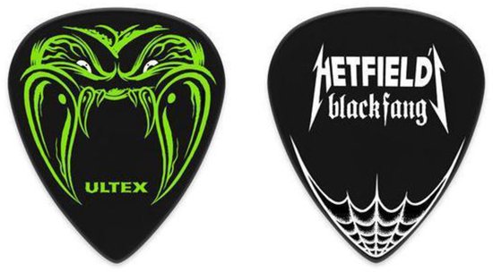 Ultex Hetfield Pick Tin Pleks 1,14 mm noir, 6er-Set