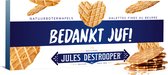 Jules Destrooper Gaufres au beurre naturel avec inscription "Merci professeur !" - Biscuits belges - cadeau pour professeur - 100g