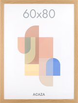 ACAZA Fotokader - Fotolijst van 60x80 cm - Warm Oak - MDF - Plexiglas