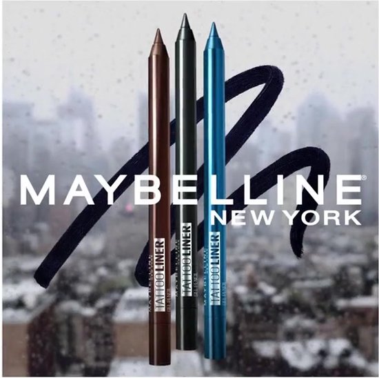 Maybelline New York Tattoo Liner 900 Deep Onyx Zwart Waterproof Oogpotlood