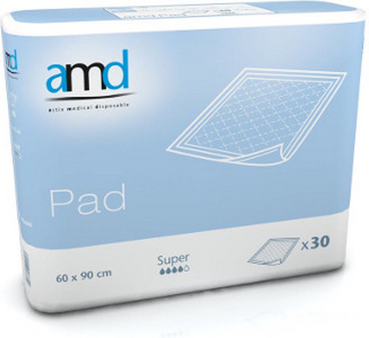 AMD Pad Super 60 x 90 cm - 4 pakken van 30 stuks