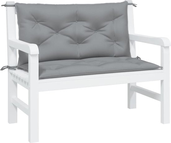 vidaXL Tuinbankkussens 2 st 100x50x7 cm oxford stof rood, tuinbank kussen, buitenbank kussen, kussen, buitenbankkussen, tuinkussen, kussens