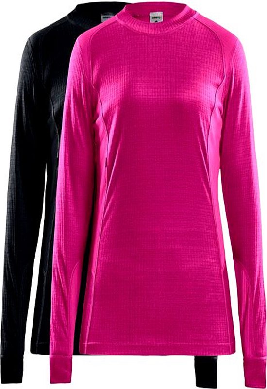 CRAFT - core 2-pack baselayer tops w - Zwart-Roze