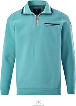 Chris Cayne herensweatshirt - maat M - kleur mintgroen - rits - borstzak - structuur