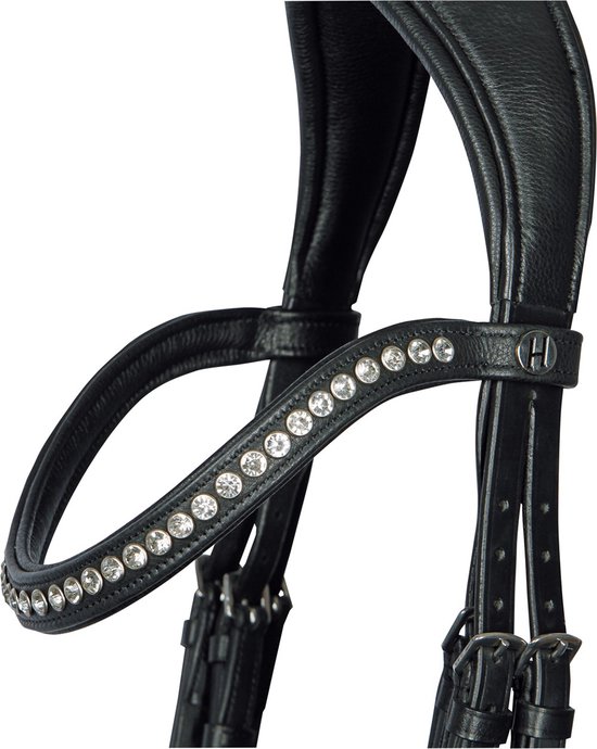 Foto: Harry s horse hoofdstel harry s horse nero soft zwart zilver