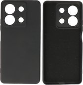 Hoesje Geschikt voor Xiaomi Redmi Note 13 5G - Fashion Telefoonhoesje Backcover - Siliconen Hoesje - Zwart