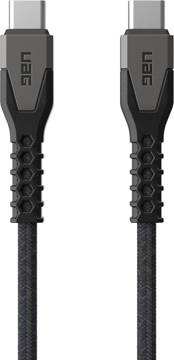 Uag Robuuste Usb-C-Kabel 60W 1,5M Voor Laptops En Telefoons Met Snel Opladen