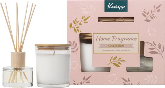 Kneipp Home Fragrance Gift Set - Deep Relaxation - Gift Set - Cadeau - Bougie parfumée et bâtonnets de parfum