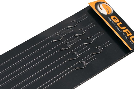 Guru LWGS Pole Rigs - 15cm - 0.13mm - Haakmaat 16 - Transparant van Guru — afbeelding 2