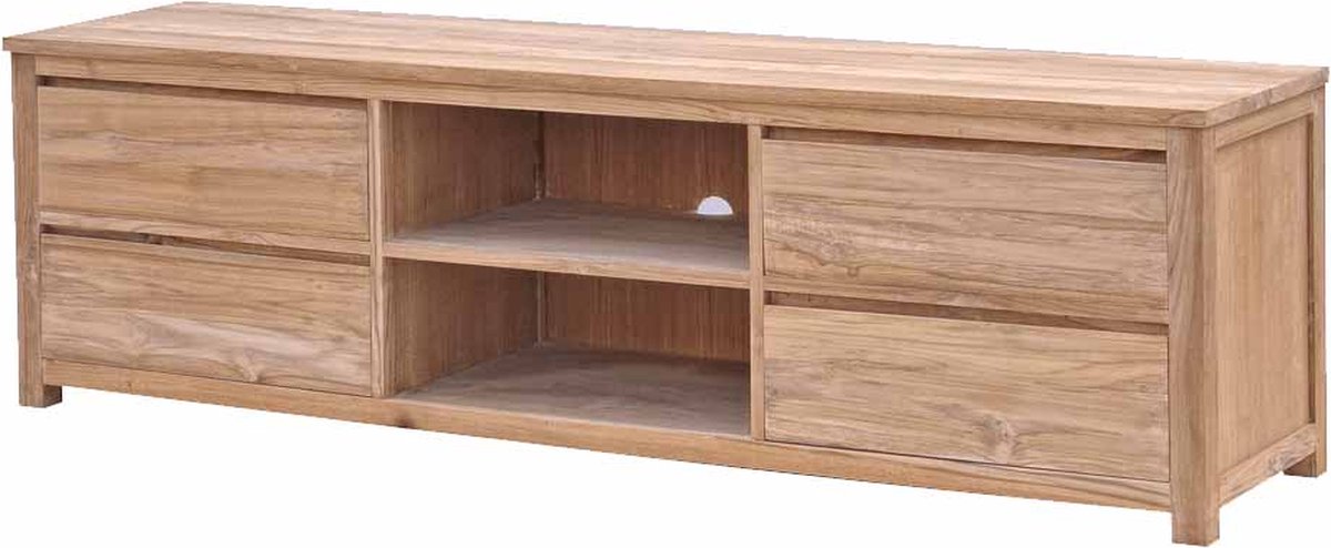 Tower Living Tv meubel Corona Teakhout 200 cm Blank Teak