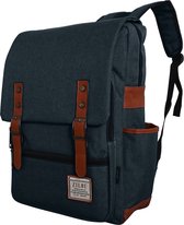ZILOU® Backpack - Sac à dos - 20-35 litres - Compartiment pour ordinateur portable 15 "- Student - Travail - Voyages - Blauw