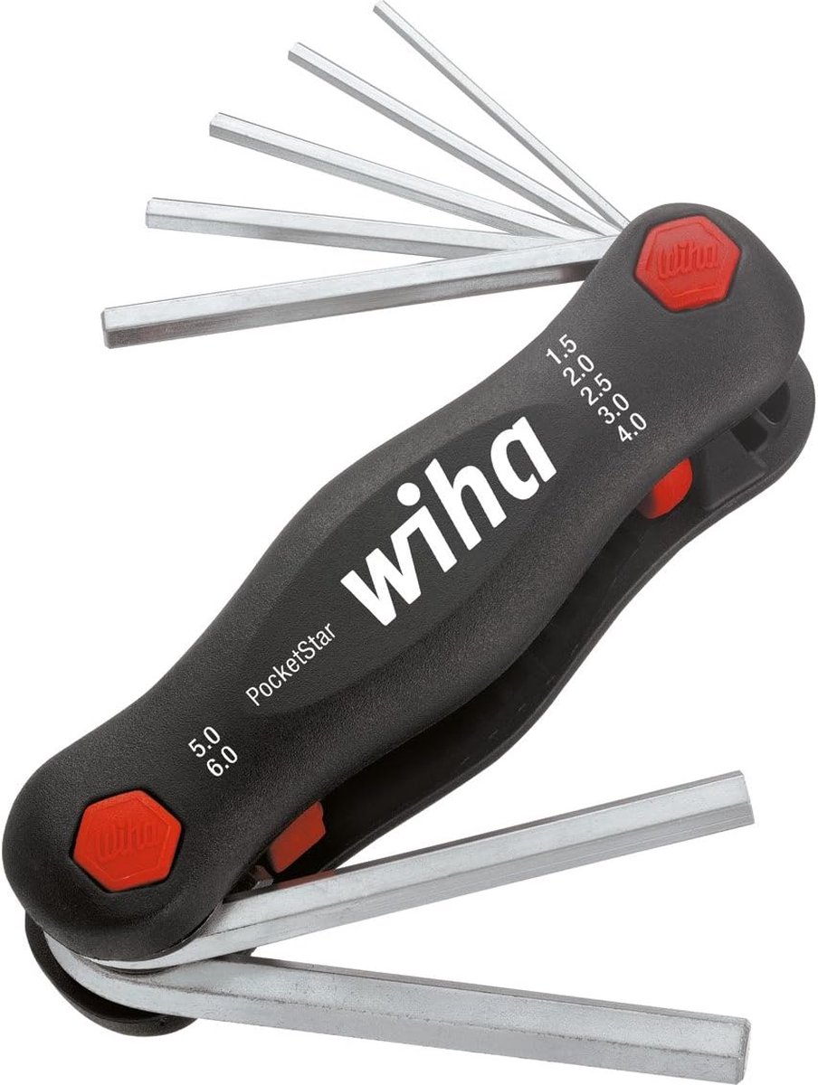 Wiha Multitool PocketStar Zeskant 7-delig SB-versie met euroslot ophanger 23037