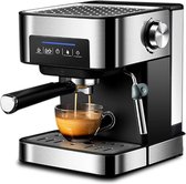 Bouya Koffiezetapparaat - Koffiezet Apparaat - Koffiemachines - Koffie Machine - met Melkopschuimer - Cappucino - Espresso - Mokka - 20bar