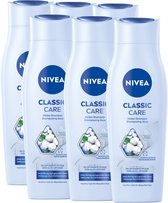 NIVEA Classic Mild Care Shampoo - 6 x 250 ml - Pack économique