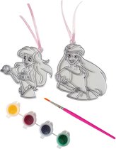 Disney Princess - Suncatcher - Ariel - pinceau - ruban - 4 couleurs de peinture - artisanat