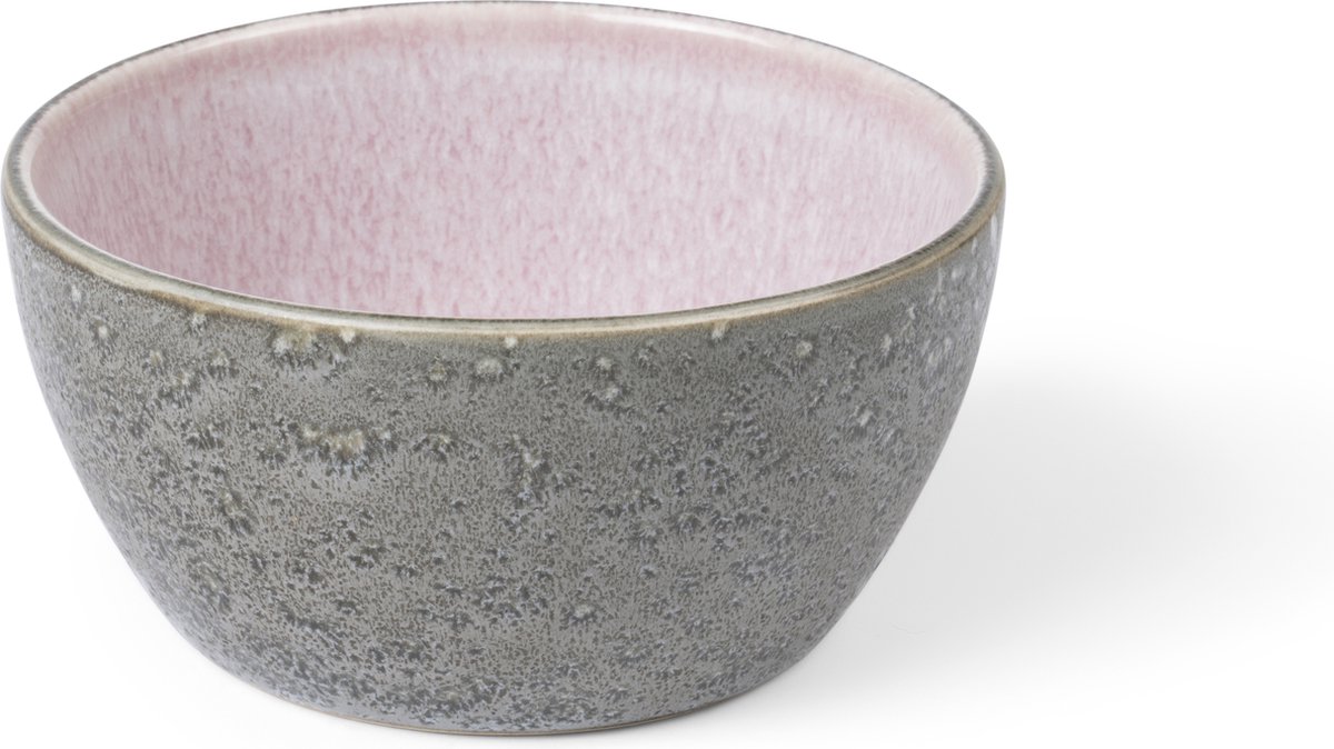 BITZ Kom Dia. 12 x 6 cm Grijs/Light pink