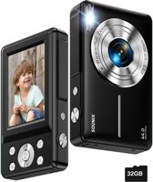 Sounix Kindercamera - Camerazoom Functie - 1080P - 44MP - 16X Zoom - Kindercamera - Kinderspeelgoed