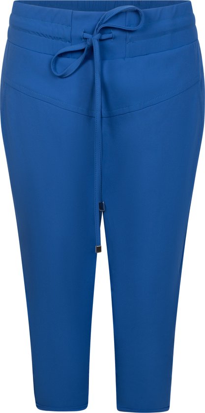 Zoso Broek Linda Travel Capri Trouser 242 1010 Strong Blue Dames Maat - S