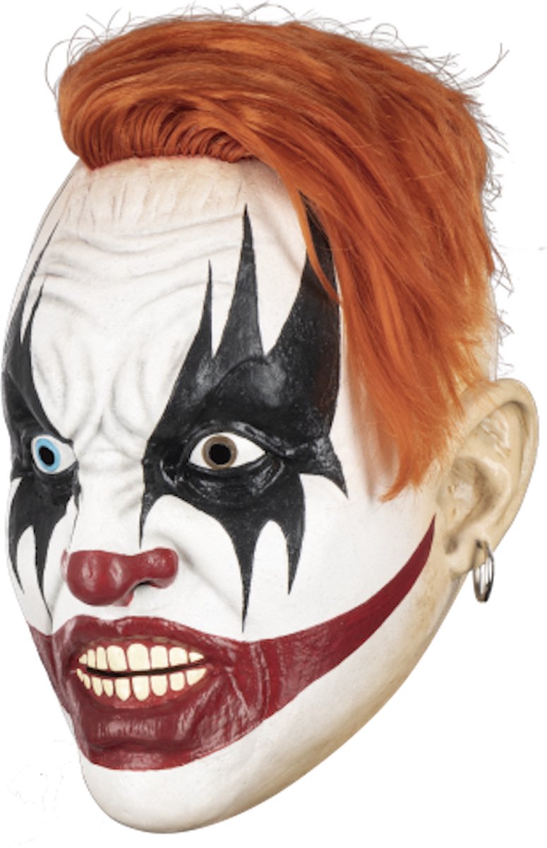 Partychimp Eng Masker Clown Halloween Volledig Hoofdmasker voor bij Halloween Kostuum Volwassenen Carnaval - Latex - One size