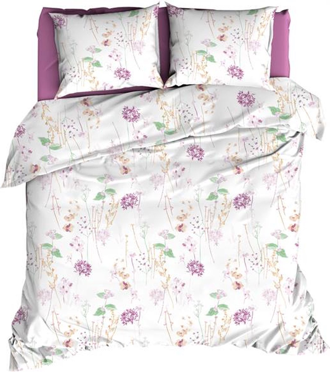 Romanette Jardin Dekbedovertrek - Lits-jumeaux - 240x200/220 cm - Rose