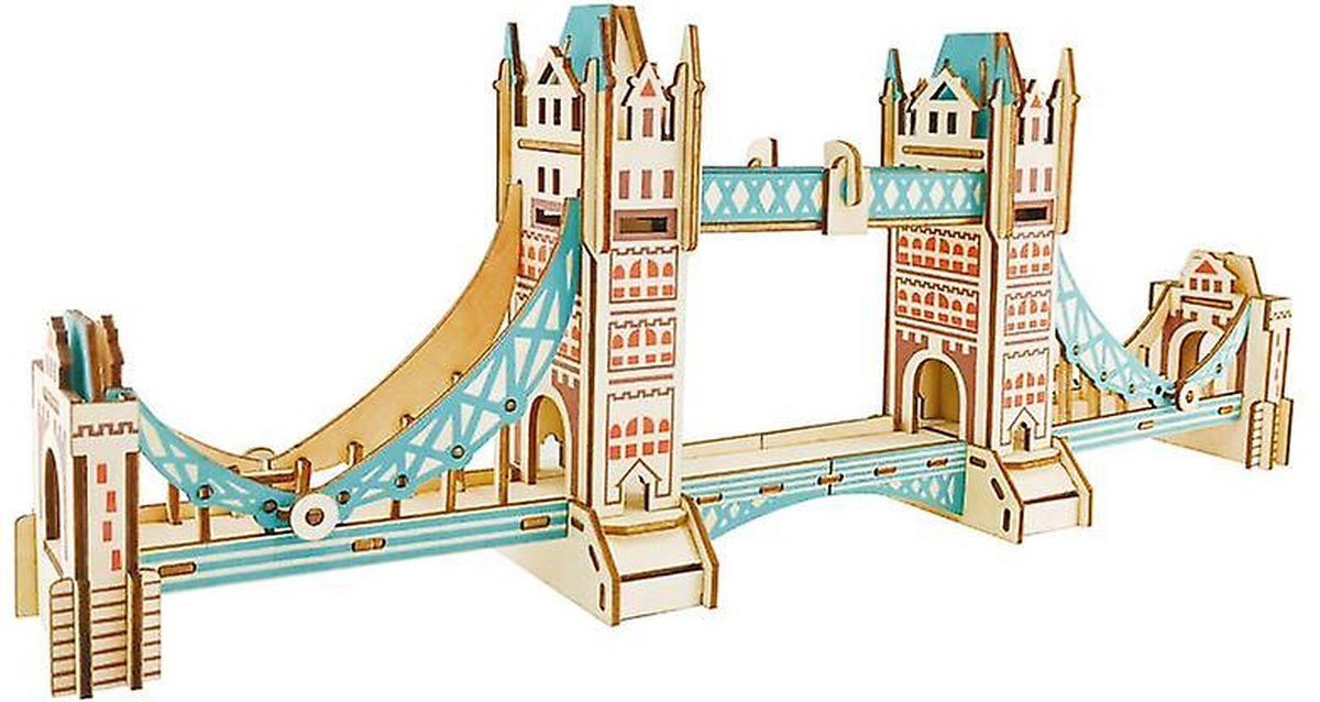 Houten puzzel Modelbouw Wooden 3D Puzzle 105 pieces Tower Bridge