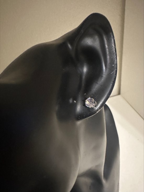 Clous d'oreilles aimantés en zircone transparents diamètre 0,5