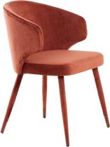 Light & Living - Eetkamerstoel KOSAKA - 79x57x52cm - Rood - Set van 2